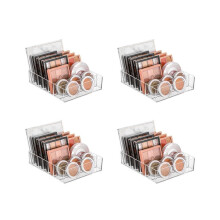 4X Compact Makeup Palette Organize, 7 Sections Cosmetics Storage Box for Bathroom Countertops, Vanities