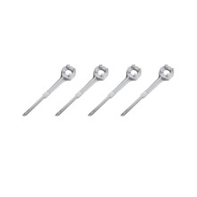 4X Bung Wrench, Drum Wrench Aluminum Opener Tool for 10 15 20 30 50 55 Gallon Barrels, Fits 2 and 3/4