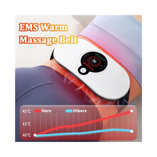 EMS Buikspiermassageapparaat met verwarmingselement, elektrische tailletrainer, vetverbrander, verwarmingsband