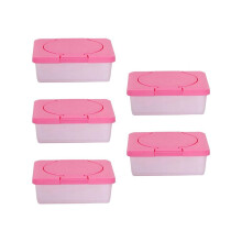 5X Dry & Wet Tissue Paper Case Care Baby Wipes Napkin Storage Box Holder Container