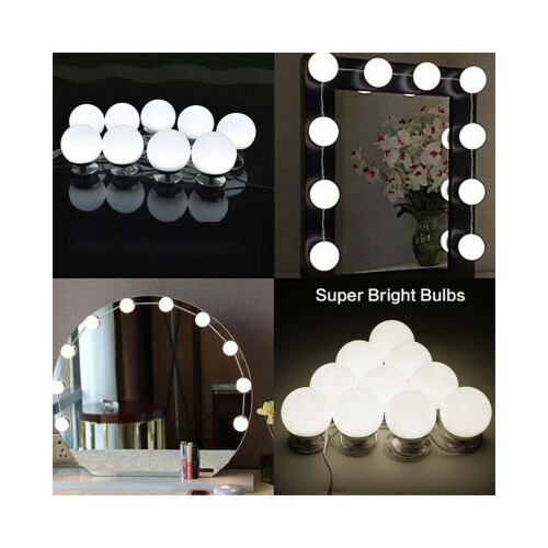10 LED Bulbs Mirror Lights Vanity Makeup Bathroom Dressing Table Bulbs Lights 2