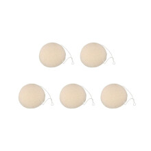 5X Face Natural Konjac Cleaning Sponge - White