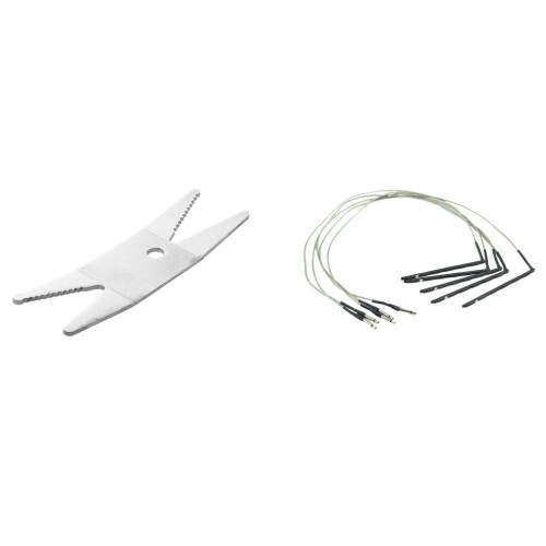 Pocketable Tool Multi Spanner Wrench with 5Pcs Bendable Acoustic Guitar Transducer Sensitivity Piezo 1