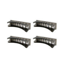 4x basis opbergdoos voor tondeuse/trimmer, opzetkam, geleider, kappersgereedschap, kammen