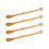 4X Brown Plastic Handle Back Scratch Helper Massager 48 cm 1