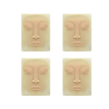 4X Beginners 3D Siliconen Permanente Make-up Tattoo Oefenhuid voor Microblading Gezicht