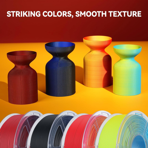 JAYO 3D-Druckerfilament, 2er-Set, 1,75 mm, Matt Schwarz 1