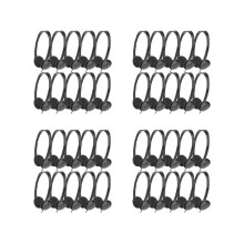 Classroom Headphones 40 Pack for Kids School, Earphones 3.5MM Audio Headset for Students Children Toddler