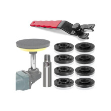 8-Piece 5/8Inch-11 Flange Nut Kit, Angle Grinder Extension Shaft Connector with Grinder Adjustable Wrench
