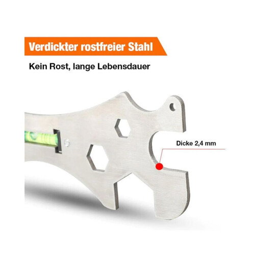 Special Wrench Tool with Horizontal Shower Faucet Installation Bathroom Multi-Function Wrench Scale 1