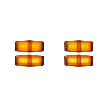 4Pcs LED Marker Lights Front Double Burner Indicator LampFor Scania Volvo Man Benz Truck Lorry Front