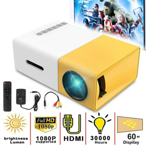 Μίνι Οικιακός Προβολέας 1080P Full HD LED Βίντεο Κινηματογράφ 1