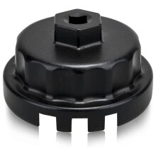 Oil Filter Cap Wrench 14 Flutes 4 Slots Removal Tool for Camry RAV4 Highlander 2.5L-5.7L Engine ,Black