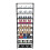 10-Tier Stackable Shoe Rack Holds 50 Pairs, Space-Saving, Easy Assembly, Black, Built-In Handle, Durable 1