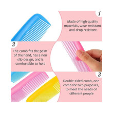 Set van 36 kleurrijke haarkammen voor kinderen, vrouwen en mannen. Kleurrijke plastic fijne kammen (,