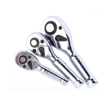 3/8Inch Quick Socket Ratchet Wrench Two-Way Short Handle 72 Teeth Spanner Automotive Hand Repair Tools