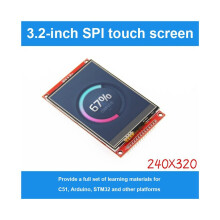 3,2 inch SPI LCD-module RGB 65K kleuren 240x320 TFT-module ILI9341, neemt minimaal 4 IO-pinnen in beslag,