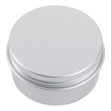 30Ml Silver Small Aluminum Round Lip Balm Storage Jar Containers with Screw Cap for Lip Balm,Candles