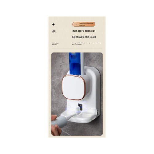 Electric Toothpaste Dispenser, Sensor Automatic Toothpaste Squeezer, Wall-Mounted Bathroom Toothpaste 1