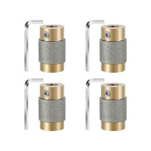 4X Glass Grinder Bits, 1 3/4 1/4 Inch Stained Glass Diamond Grinder Bit Tools with Hex Wrench, (3/4