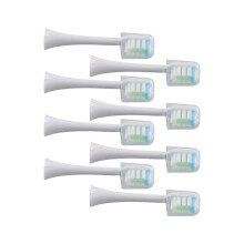 8 stuks vervangende opzetborstels voor de elektrische tandenborstels V1X3/X3U X1/X3/X5 (wit)