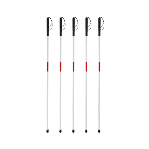 5X Visually Impaired Crutch Cane Blind Walking Stick Walker Aluminium Easy Folding