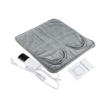 Voetenwarmer met timer, wintervoetenwarmer voor thuis en op kantoor, dubbelzijdige elektrische voetenwarmer.