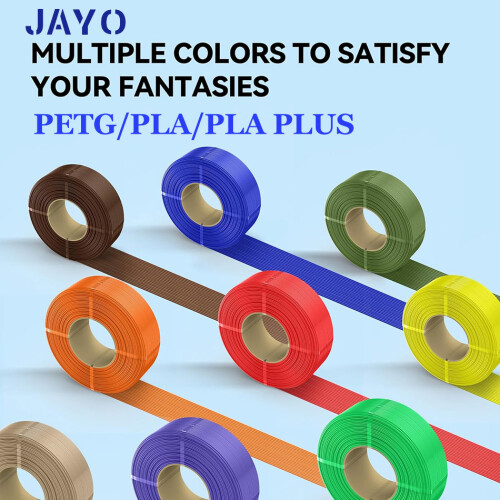JAYO PLA Plus Nachfüllfilament, 1,75 mm, Schwarz und Weiß 1