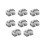 8X Ok Fixture Wedge M6 Expansion Machine Tabletop Adjustable Side Fixed Clamp Sculpture Taladration 1