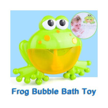 12 låtar groda bubbelmaskin för bad - automatisk bubbelblåsare för barn med sugkoppar
