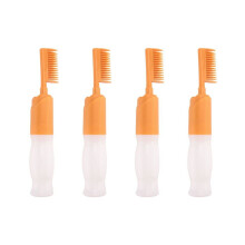 4x Haarverfkam Haarverfborstel met flesje DIY kammen Salonverf Bakolieborstel Haarverf
