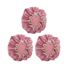 3x Dubbellaagse Douchemuts voor Dames, Waterdichte Hoed, Badmuts, Hoofdbedekking voor Lang Haar.