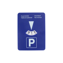 Minuteur de stationnement numérique bleu, outil portable avec horloge pour gestion du temps de parking