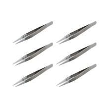 6x keramische pincet - hittebestendig - puntige tip