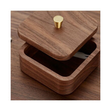 Nordic Simple Black Walnut Tandtrådsask Hem Personlig Ask