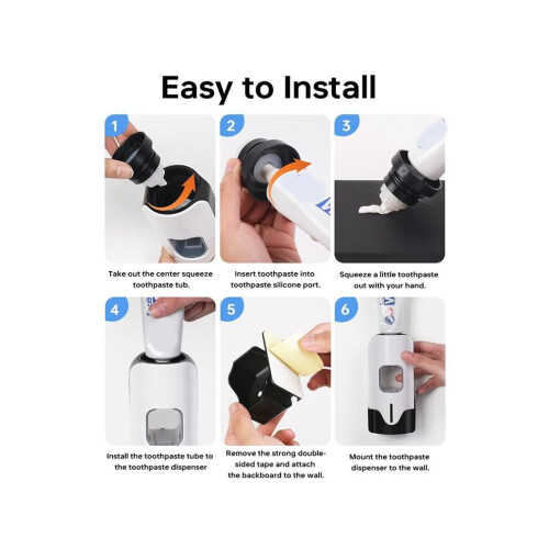 Toothpaste Dispenser, Automatic Toothpaste Dispenser Wall Mounted for Bathroom, Toothpaste Dispenser 1