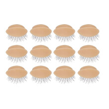 Vervangende oogleden voor een oefenmodel voor wimperverlenging, afneembaar ooglid met oefenwimpers.