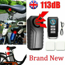 113dB Wireless Anti-Theft Vibration Motorcycle Bicycle Security Alarm