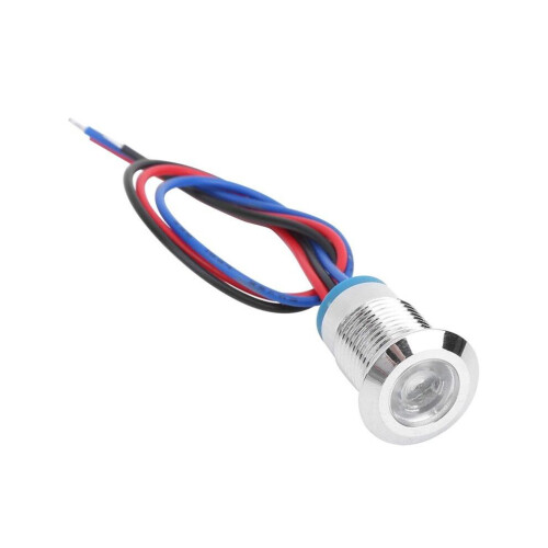 Προκαλωδιωμένη ενδεικτική λυχνία LED 12mm 12V‑24V διπλής χρω 1