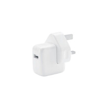 12W USB-nätadapter med brittisk kontakt - snabbladdning för iPhone, iPad, iPod och surfplattor (2.4A)