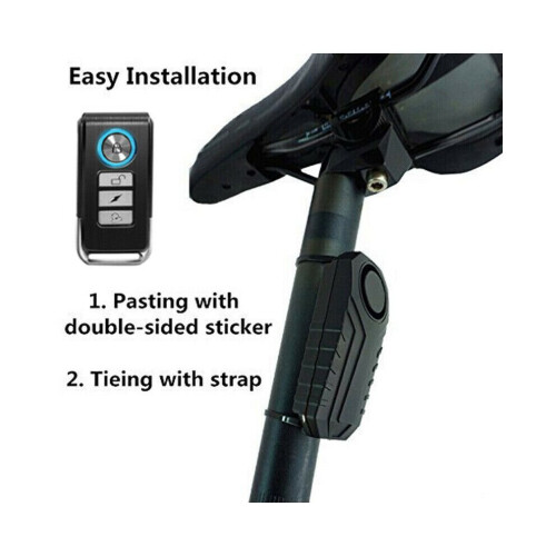 113dB Wireless Anti-Theft Vibration Motorcycle Bicycle Security Alarm 1