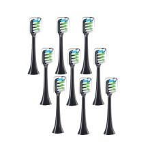 9PCS Replacement Brush Heads for V1 V2 X3 X3U X5 D2 D3 SOOCARE Sonic Electric Toothbrush Soft Bristle,A