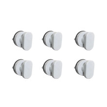 6x Zuignap handgreep voor deur, koelkastlade, badkamer, wandmontage, handgreep voor bad of douche.