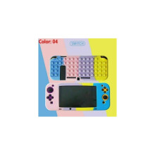 (04) Siliconen hoesje voor Nintendo Switch met Pop it Fidget Toy (5 soorten)