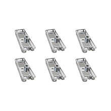 6x Multifunctionele Organizer Badkamer met Hefstang, Verwijderbare Standaard, Geen Boren No-Boor Zeephouder,