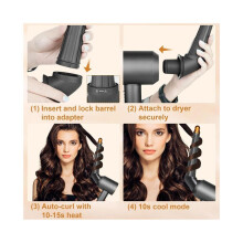 Long Barrels Attachment and Adaptor for Hair Dryer Accessories,Transform Blow Dryer Into A Long Hair