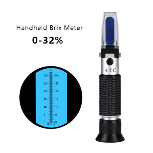 Handrefractometer Suikerconcentratiemeter Densimeter 0-32% Brix Saccharimeter Suikertester Fruit 1
