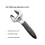 Ratchet Adjustable Wrench Self-Tightening Adjustable Wrench Multi-Function Large Opening Bathroom Wrench 2
