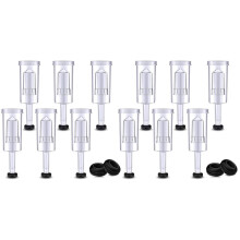 Waterslotset voor fermentatie, 40 siliconen ringen en 6 plastic watersloten voor conservering.