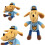 10 inch (25 cm) Detectivehond Pluche Speelgoed Knuffel 1